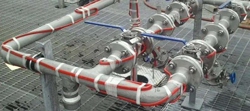 A realsitic example of heat traced pipe